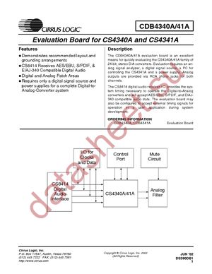 CDB4340A datasheet  